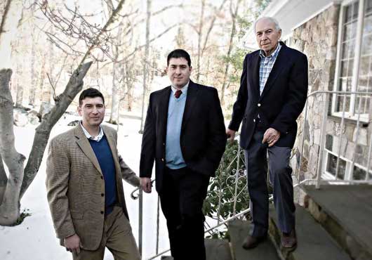 Left to right: Joe, Robert and Emilio Coppola in 2011. Brothers Joe and Robert are Partners and Co-Owners of the business that their father, Emilio, founded in 1973.